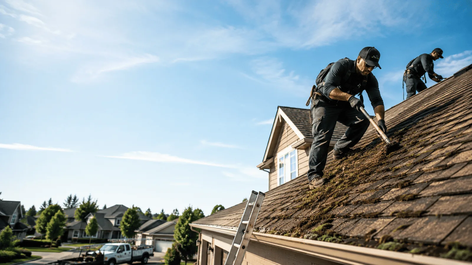 Roof Moss Removal in Raymond, IL near me